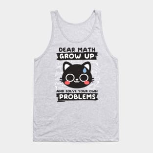 Math confused cat Tank Top